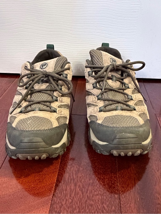 Merrell Other - Merrell Men’s 8.5 Hiking Trail Shoes Brown Tan Vibram Outdoor Sneakers